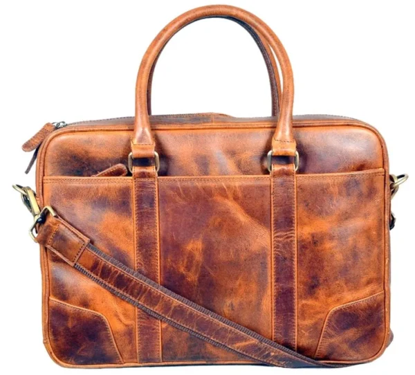Mars Brush Antique Leather Bag