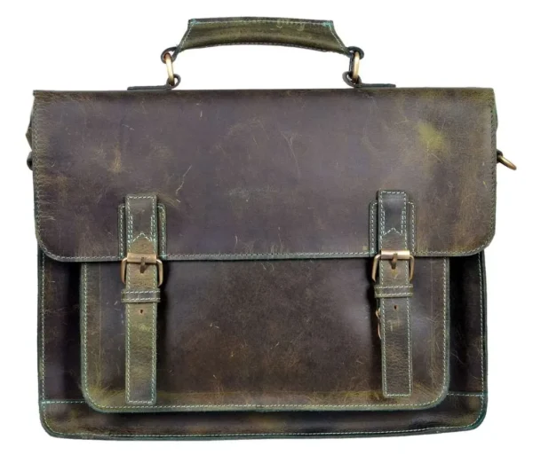 Mars Green Leather Professional Bag