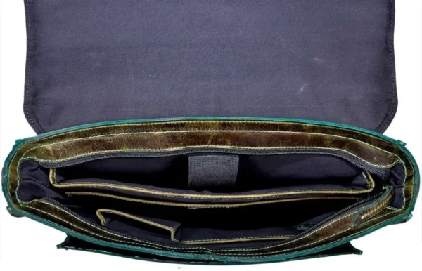 Mars Green Leather Professional Bag - Image 3