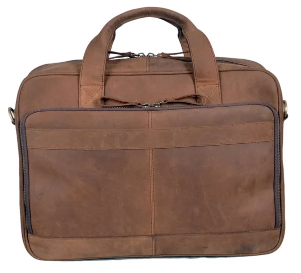 Neptune Dusty Leather Travel Laptop Bag