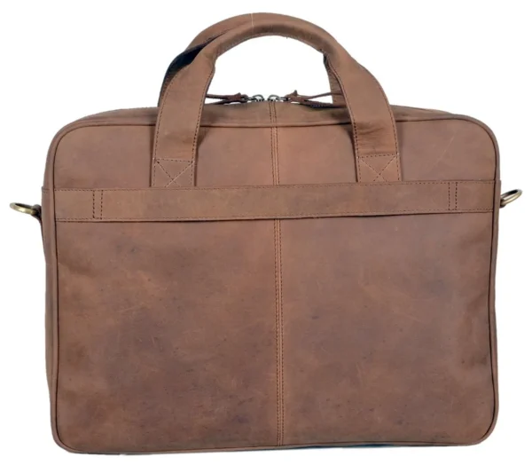 Neptune Dusty Leather Travel Laptop Bag - Image 2