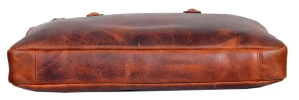 Dark Tan Leather Executive Bag - Image 2