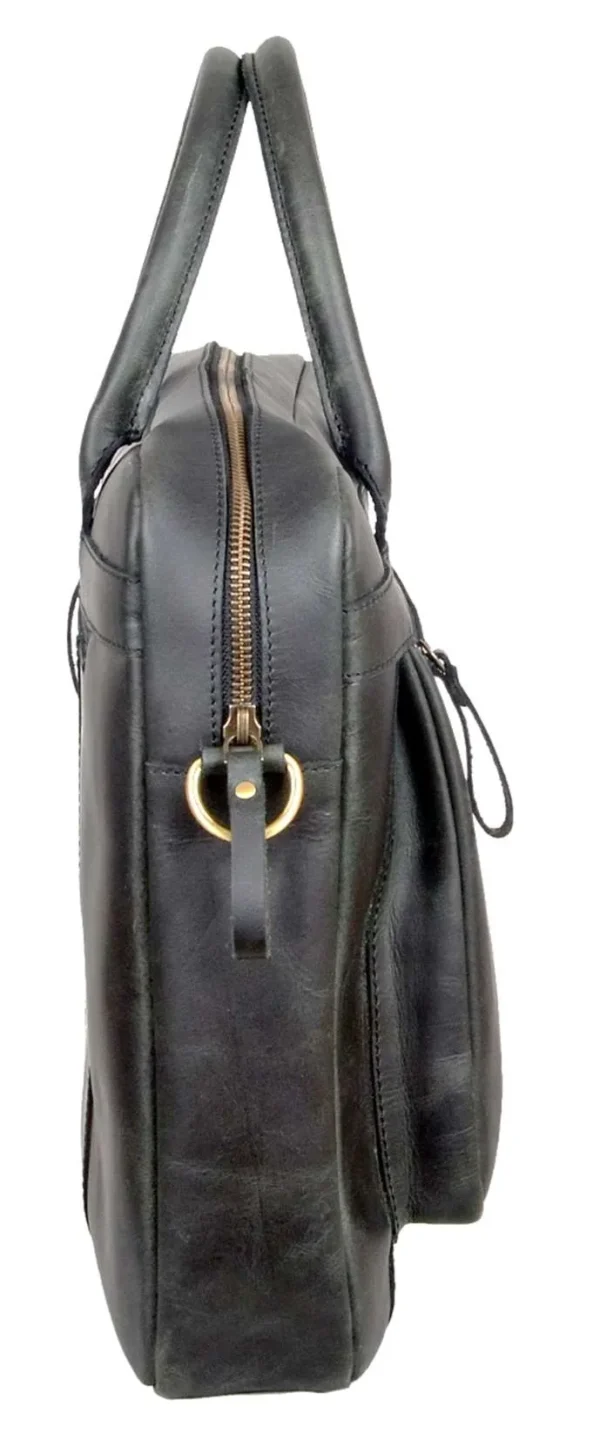 Mars Gray Leather Professional Bag - Image 4