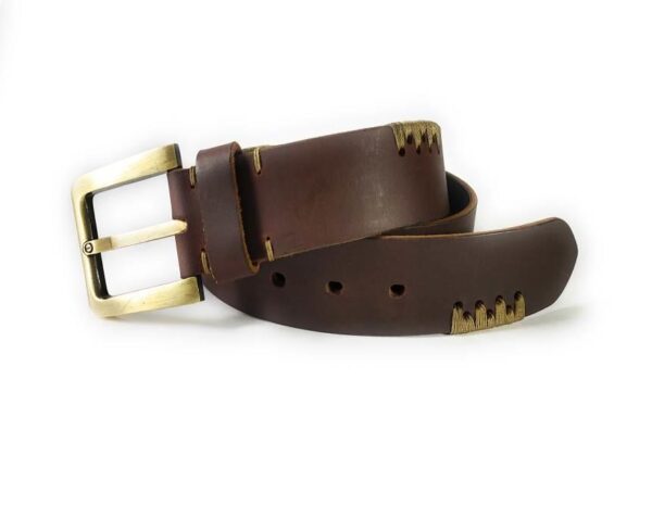 Threaded Leather Belt